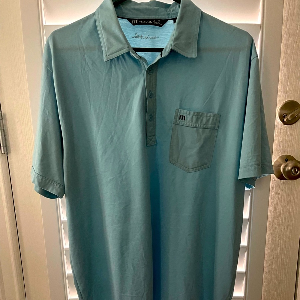Travis Mathew size XL light blue OG polo